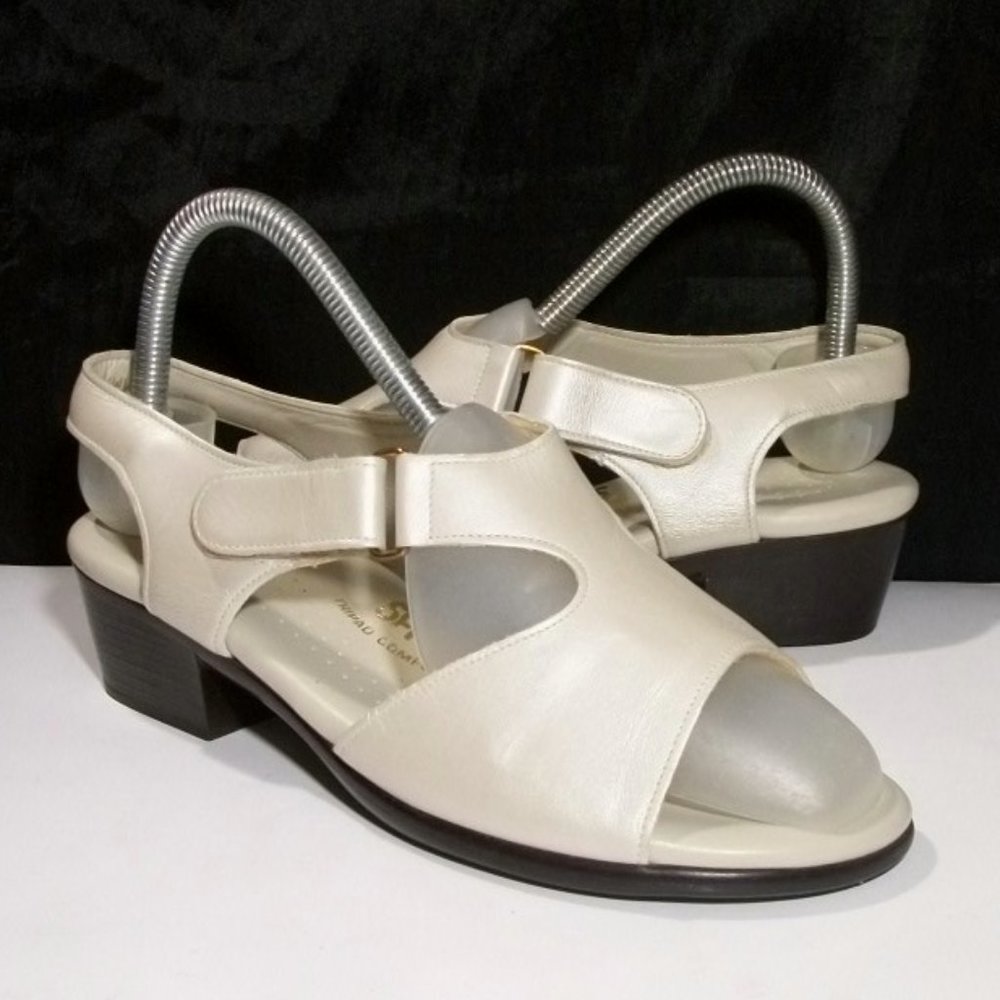 SAS SUNTIMER LUSSO PREMIUM LEATHER TRIPAD COMFORT WALKING SANDALS 6.5WW $135